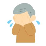 clip art of an old man crying with his face covered-illpop.com