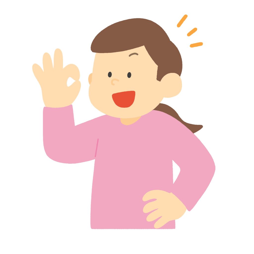 clip art of woman signing OK-illpop.com