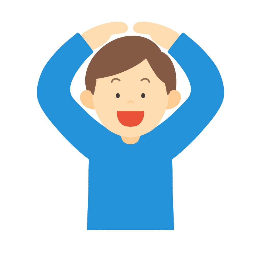 clip art of man making OK sign on his head-illpop.com