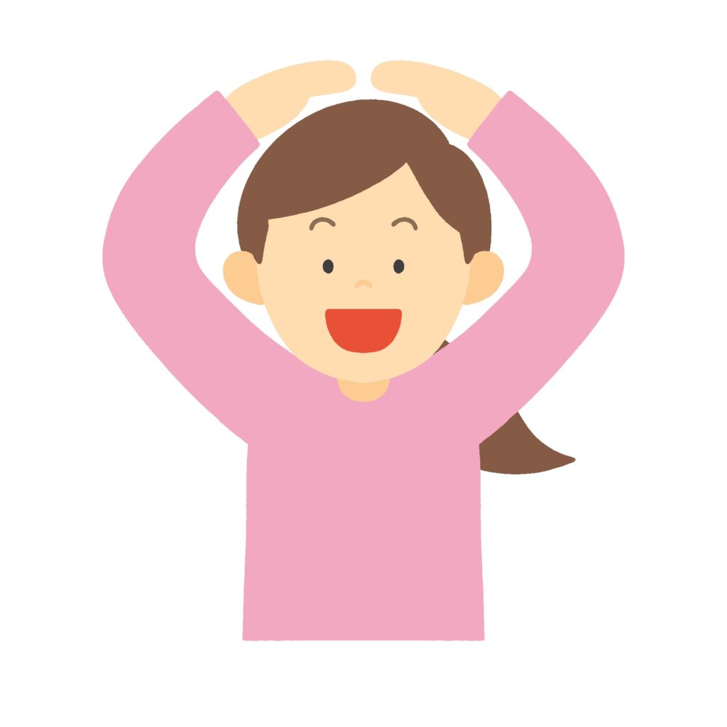 clip art of woman making OK sign on her head-illpop.com