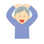 clip art of grandmother signing OK on her head-illpop.com