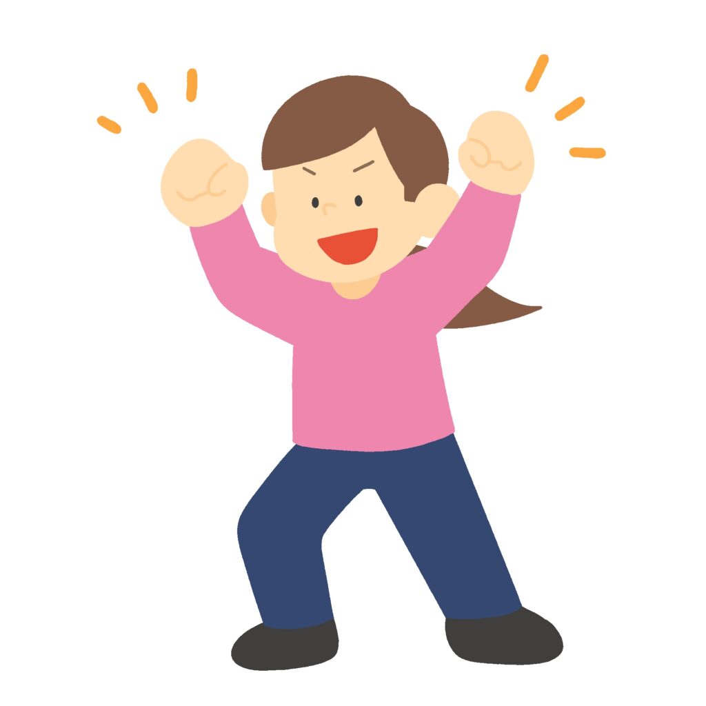 clip art of cheering woman-illpop.com