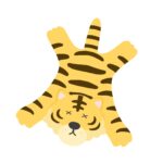 虎の毛皮の絨毯の無料イラスト素材