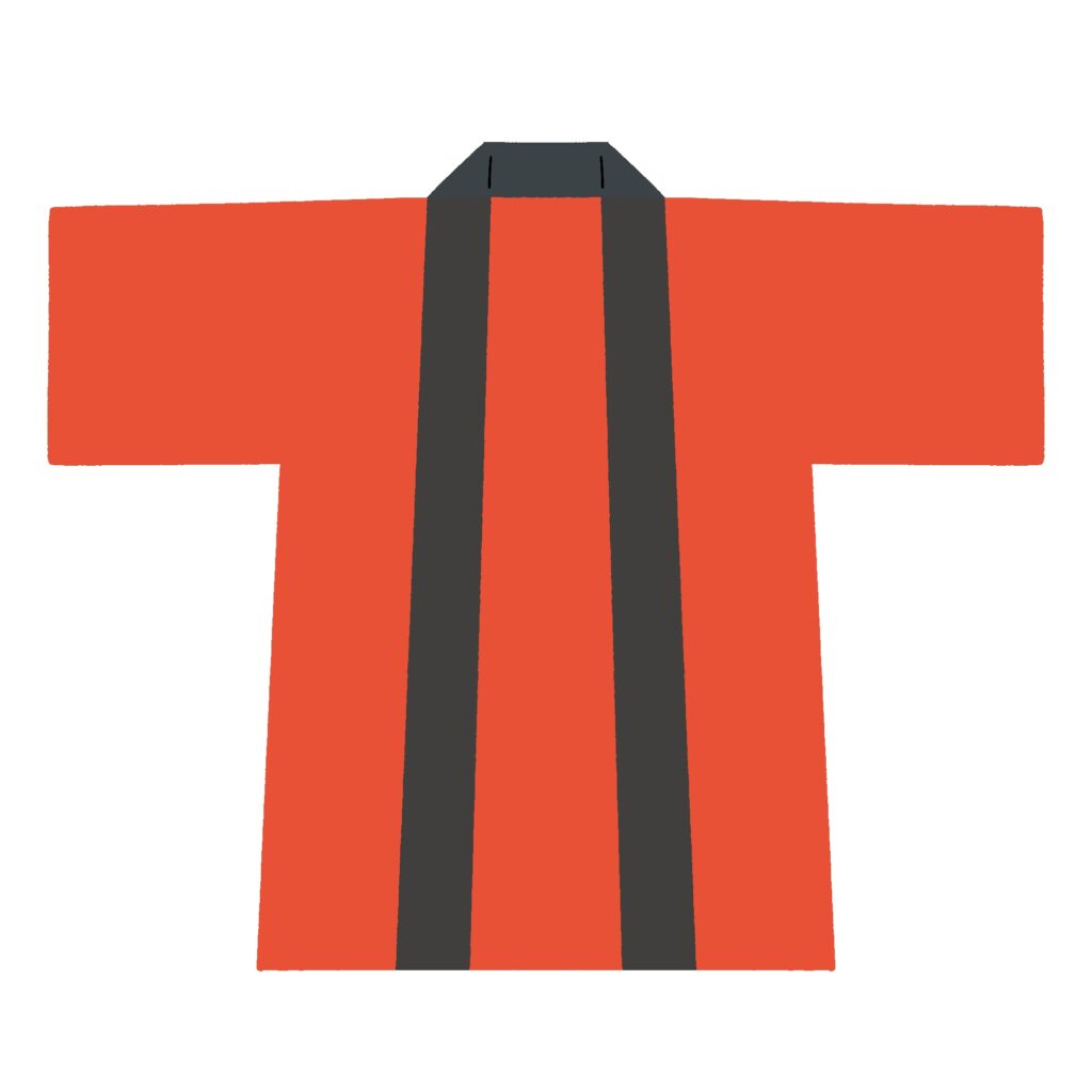 clip art of happi coat of festival