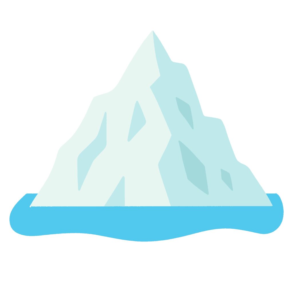 氷山の無料イラスト素材