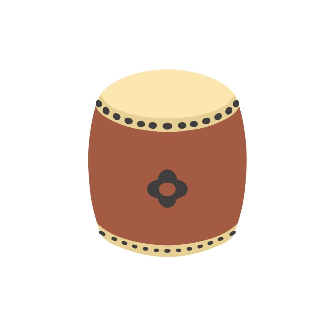 clip art of Japanese drum