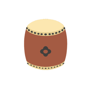 clip art of Japanese drum