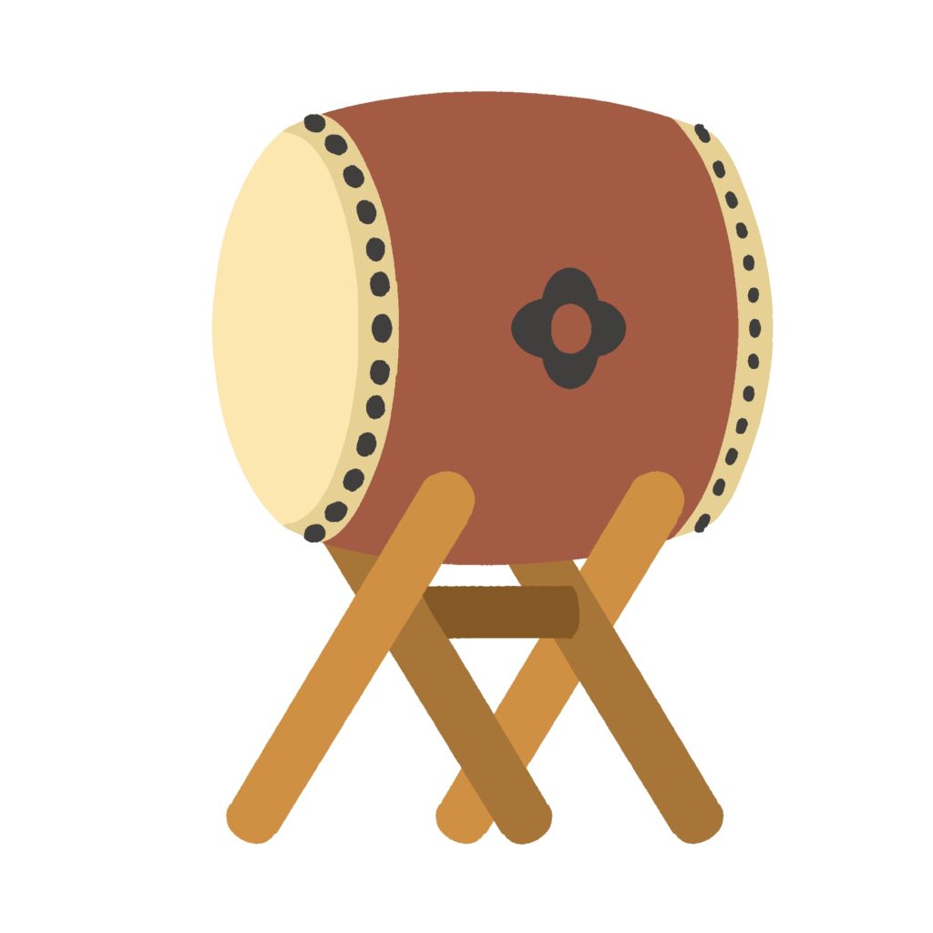 clip art of Japanese drum