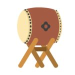 clip art of Japanese drum