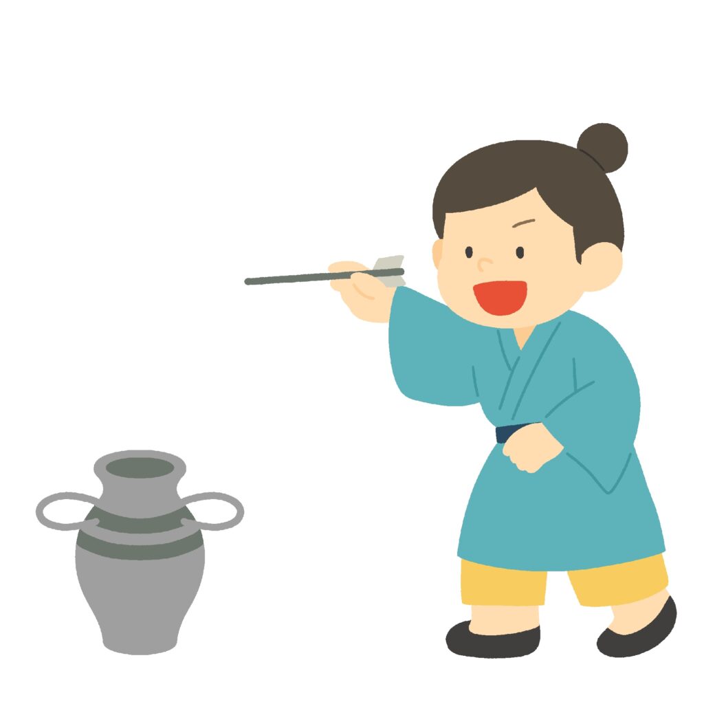 clip art of throwing pot(toko)