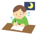 clip art of man studying all night long-illpop.com