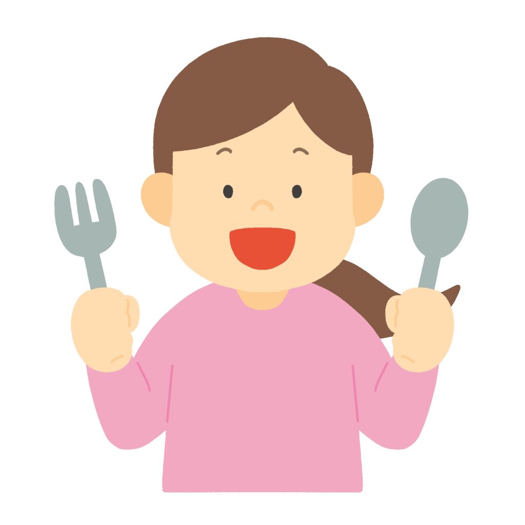 clip art of girl eating-illpop.com