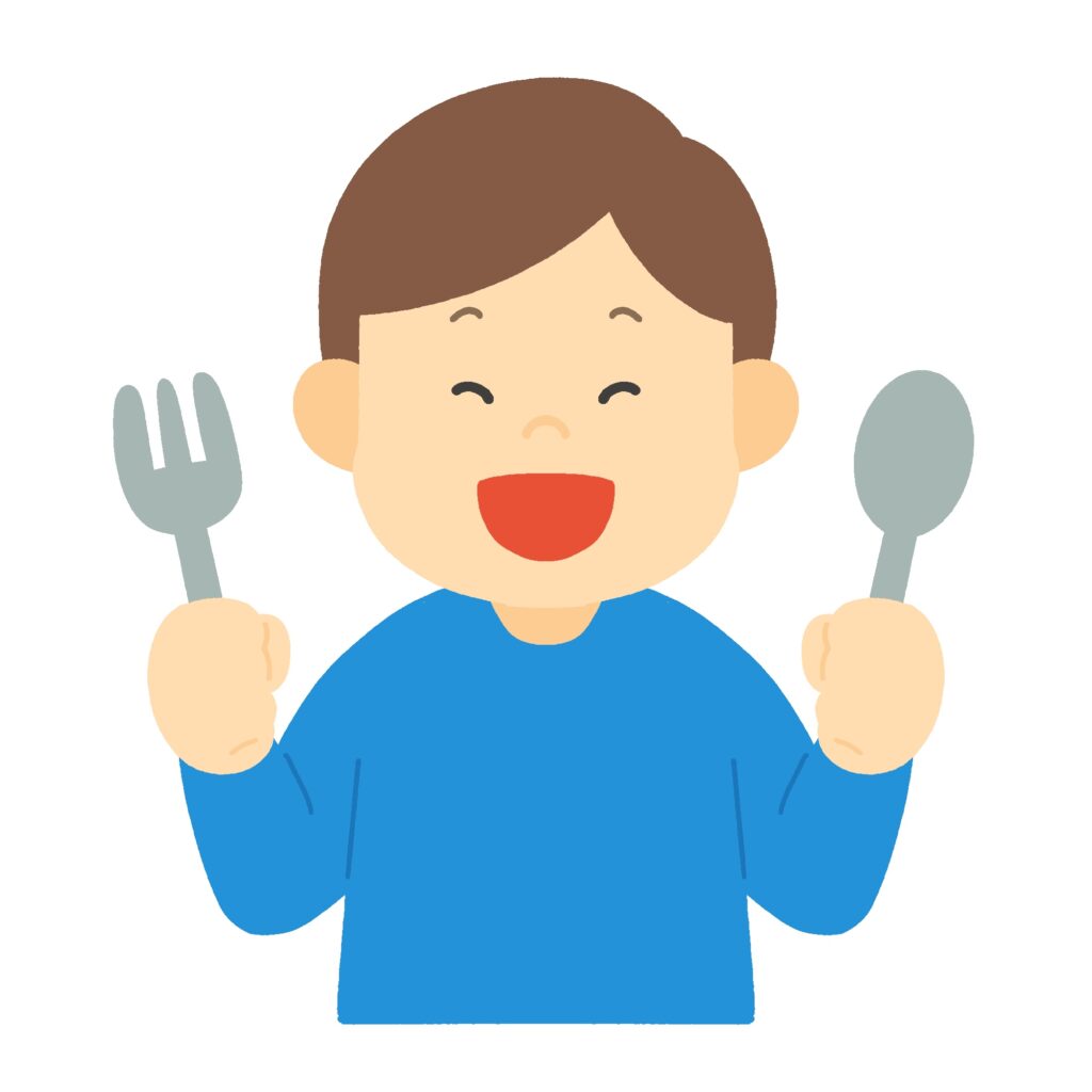 clip art of man eating free
