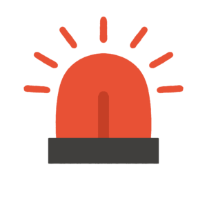 赤いパトランプの無料イラスト素材