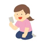 clip art of girl reading cards-illpop.com