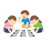 百人一首をする無料イラスト素材