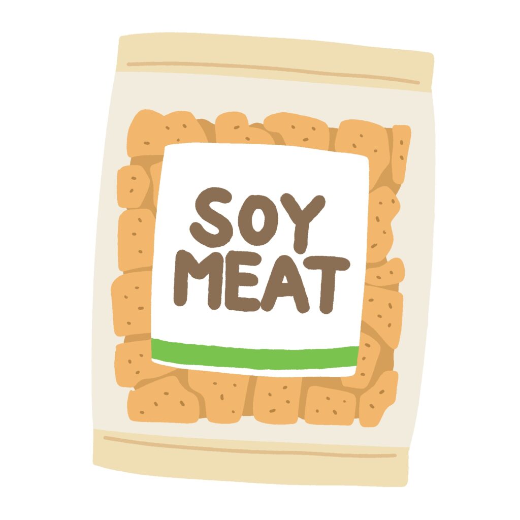 大豆ミートの無料イラスト素材