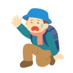 遭難する人の無料イラスト素材