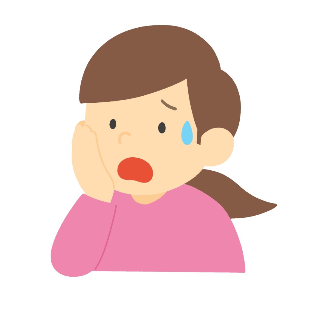 clip art of woman with troubled expression-illpop.com
