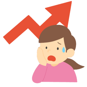 clip art of woman troubled by price hikes-illpop.com