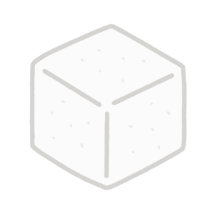 白い角砂糖の無料イラスト素材