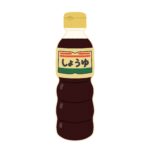 醤油のボトルの無料イラスト素材