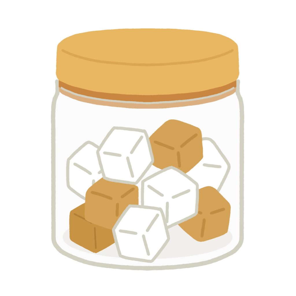 clip art of sugar pot with sugar cube-illpop.com