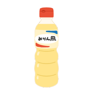 みりん風調味料の無料イラスト素材