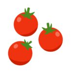 たくさんのプチトマトの無料イラスト素材