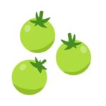 clip art of small yellowish green tomato