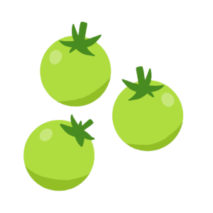 clip art of small yellowish green tomato