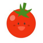ミニトマトのキャラクターの無料イラスト素材