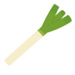 白ネギの無料イラスト素材
