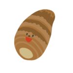 里芋のキャラクターの無料イラスト素材