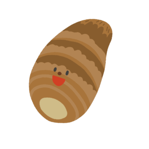 里芋のキャラクターの無料イラスト素材