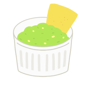 アボカドディップの無料イラスト素材