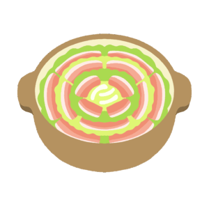 ミルフィーユ鍋の無料イラスト素材