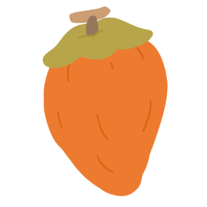 干し柿の無料イラスト素材２