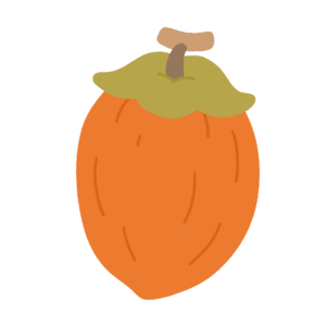 干し柿の無料イラスト素材