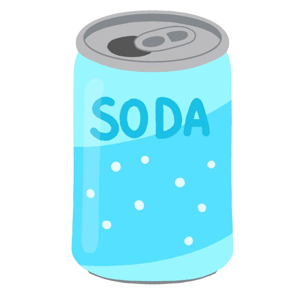 ソーダの缶の無料イラスト素材