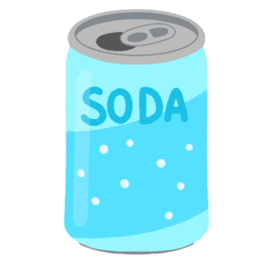 ソーダの缶の無料イラスト素材
