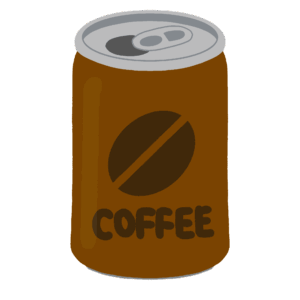 コーヒーの缶の無料イラスト素材