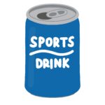 スポーツドリンクの缶の無料イラスト素材