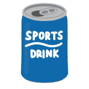 スポーツドリンクの缶の無料イラスト素材