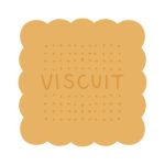 四角いビスケットの無料イラスト素材