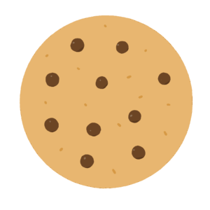 チョコチップクッキーの無料イラスト素材