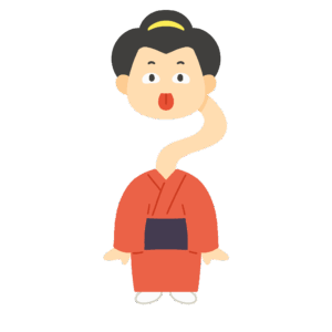 ろくろ首の無料イラスト素材