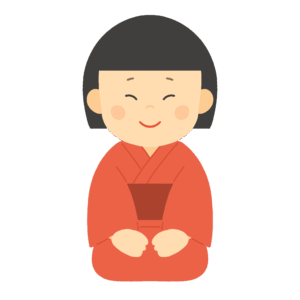 座敷童（ざしきわらし）の無料イラスト素材