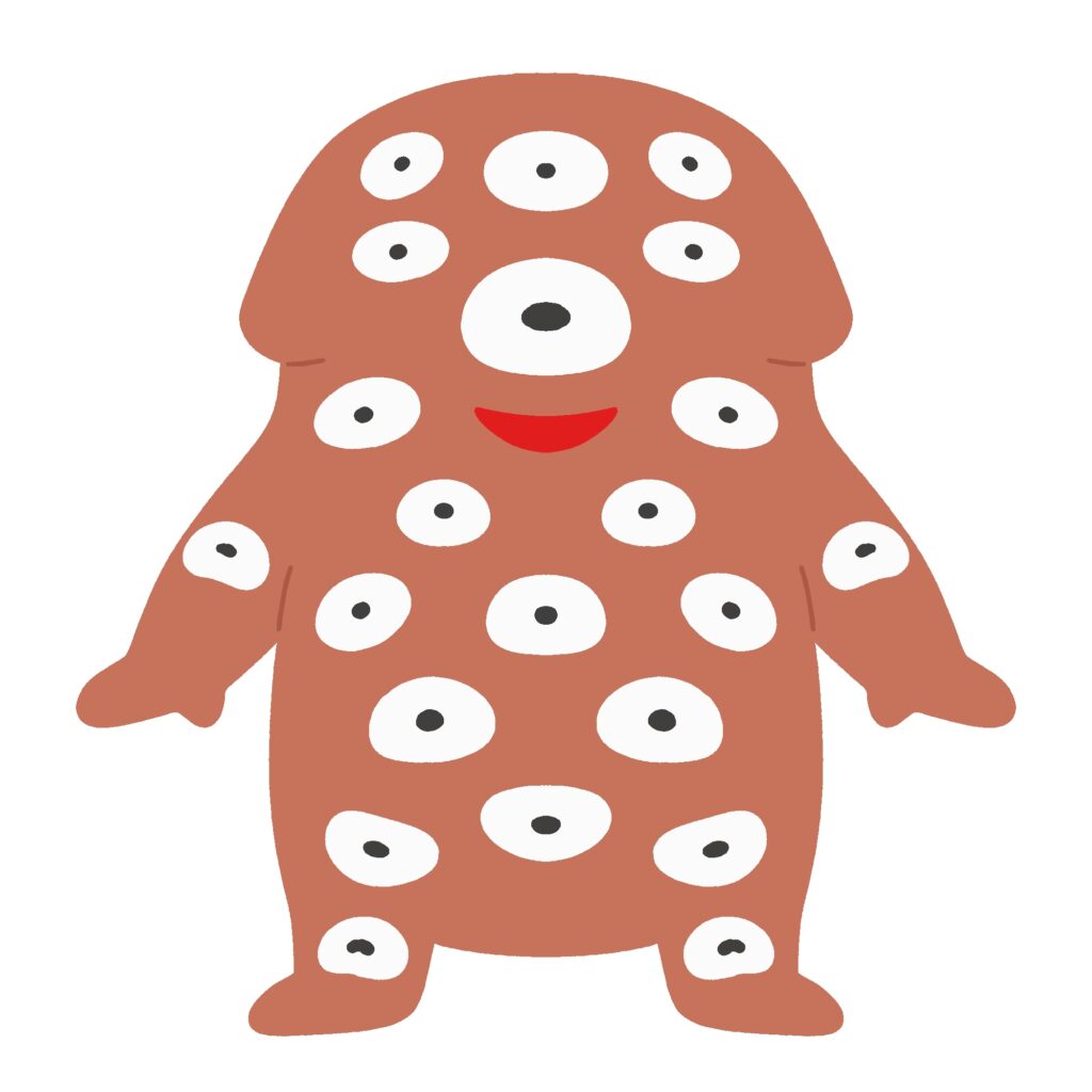 百目の無料イラスト素材