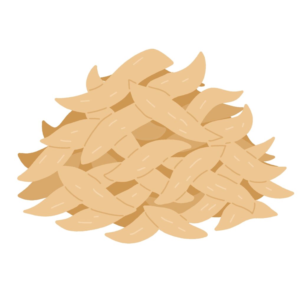 鰹節（削り節）の無料イラスト素材